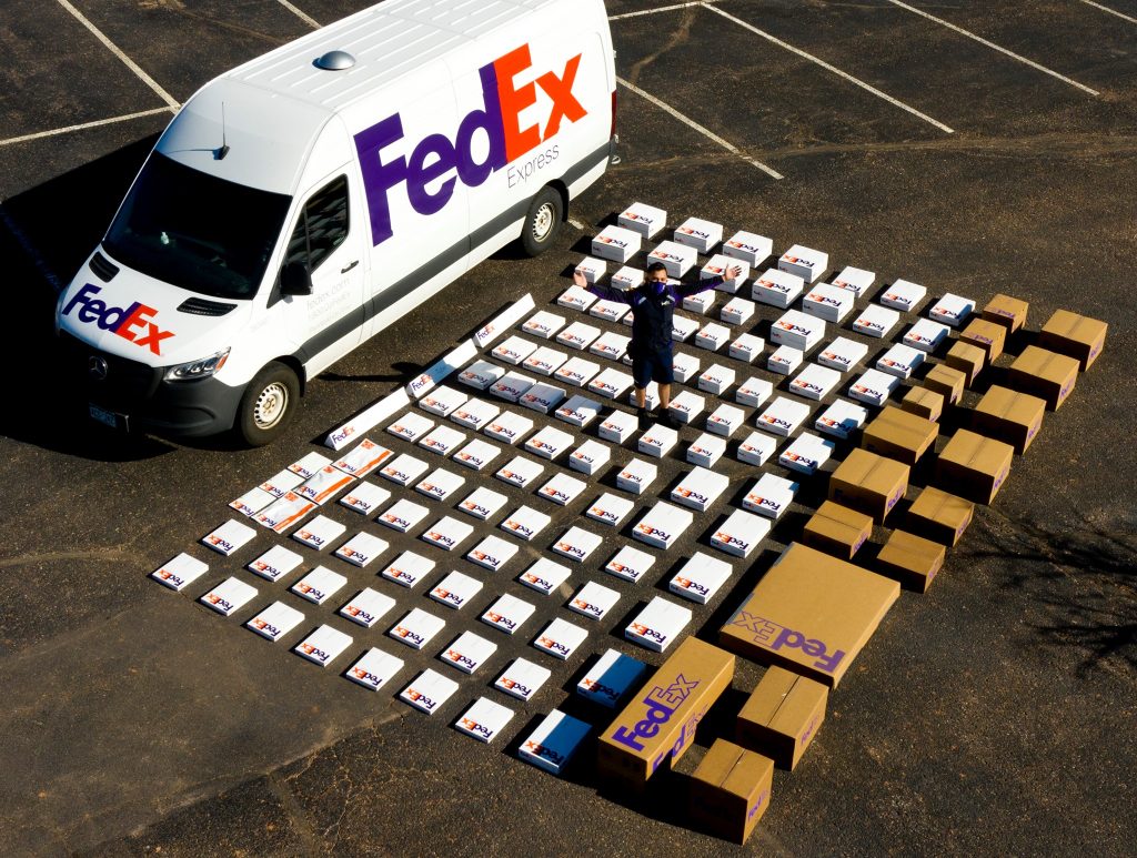 FedEx package available for clearance