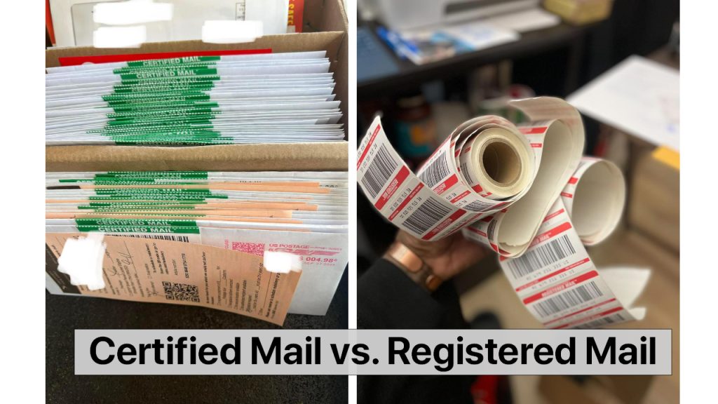 Certified Mail vs. Registered Mail